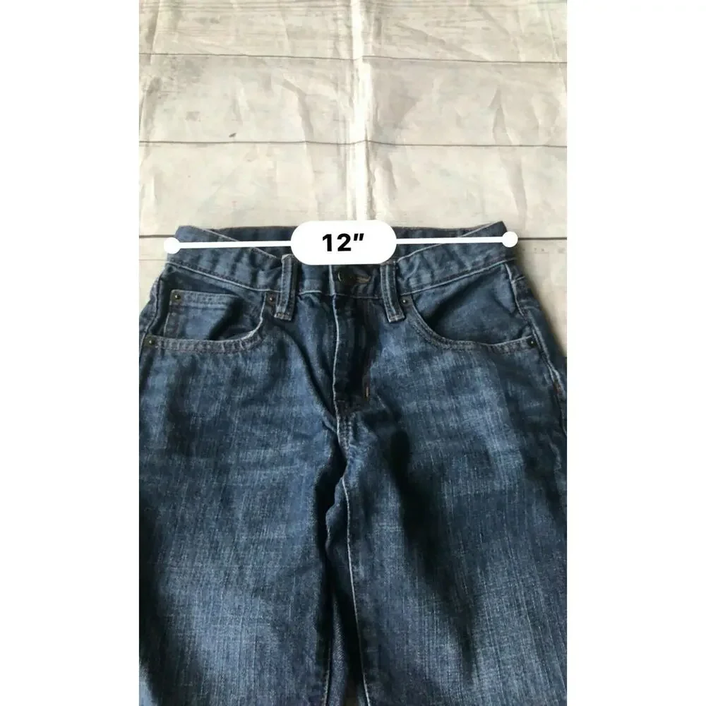 Gap Kids Boys Jeans Loose Fit Dark Wash Blue Sz 8